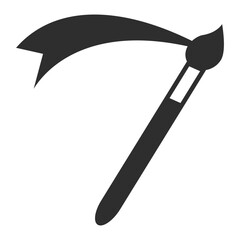 Paint brush, paint tools icon vector