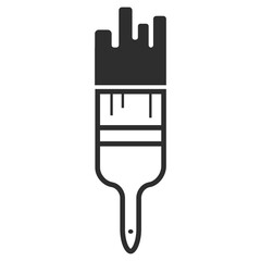 Paint brush, paint tools icon vector