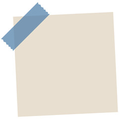Notes with sticky tape vector
