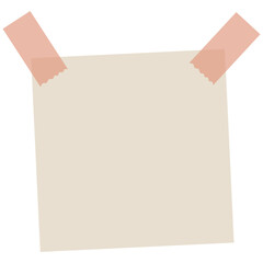 Notes with sticky tape vector