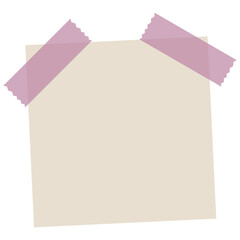 Notes with sticky tape vector