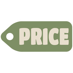 aesthetic price tag vector