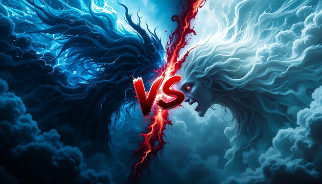 Epic Wallpaper: Heaven vs Hell, Good vs Evil, Light vs Darkness, Ultimate Background for Match Competitions