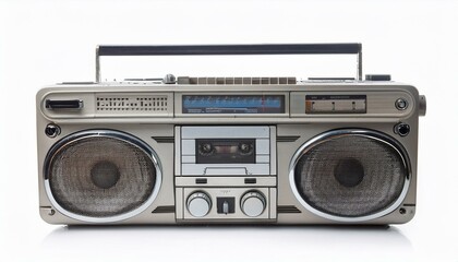 Obraz premium Vintage Boombox: A nostalgic blast from the past.