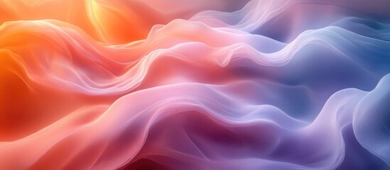 Obraz premium Abstract colorful flowing fabric waves. (1)