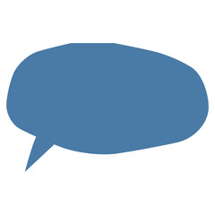 Aesthetic organic speech bubble vector