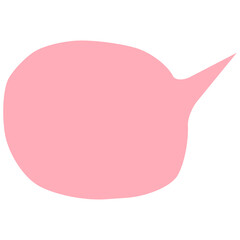 Aesthetic organic speech bubble vector