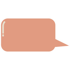 Aesthetic organic speech bubble vector