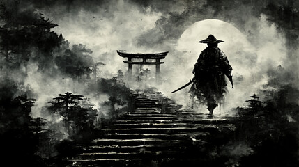 Obraz premium japan, Japanese women, kimono, geisha, oiran, Japanese clothing, Japanese art, beauty, fragility, scene, art, glittering, pretty, smile, cute, Kawaii, shrine, temple, scenery, flower, cherry blossoms,