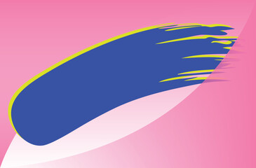 Abstract Sunburst Background with Pink Brush Stroke