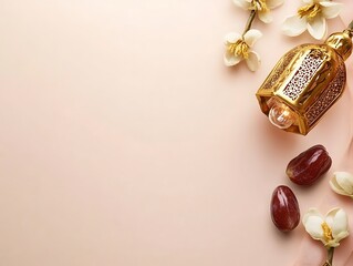 Ramadan Festive Decor With Dates And Lantern