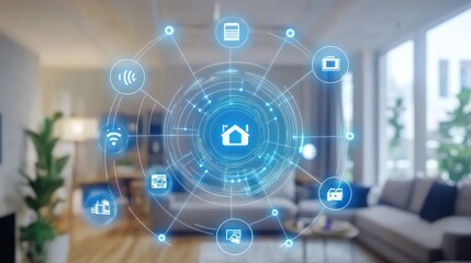 Fototapeta premium Smart Home Technology: Revolutionizing Modern Living