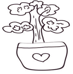 tree in pot