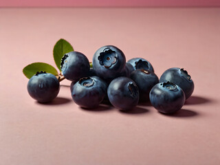 Fototapeta premium Blueberries with a clean background, ideal for product photography.