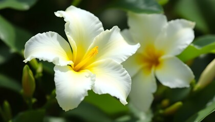 Obraz premium The Beauty of Flowering and Fruiting Vanilla Plants