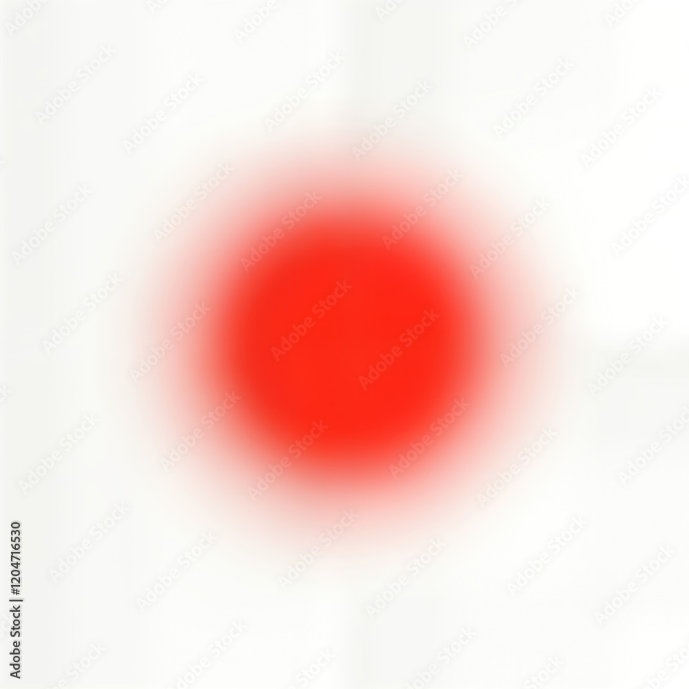 Leinwandbilder Red gradient circle abstract illustration. Blurred glow effect creates soft focus. Light effect suitable for various design elements. Dynamic vibrant red color. High quality image for creative