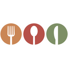 Restaurant logo icon vector