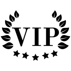 Vip logo icon vector