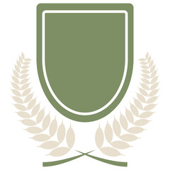Badge laurel vector