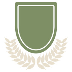 Badge laurel vector