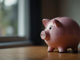 The piggy bank, shaped like a pig, is a classic savings tool.