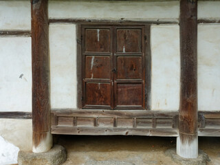 Beautiful traditional Korean wooden architecture, showcasing the elegance of Hanok style buildings.