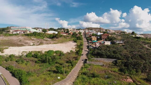Perspectiva vertical de S&atilde;o Thom&eacute; das Letras, Minas Gerais, Brasil