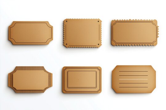 Blank Ticket Mockup Template for Event Entry, Movie, Cinema, Theater, Concert Ticketing, Customizable Design for Branding and Promotion