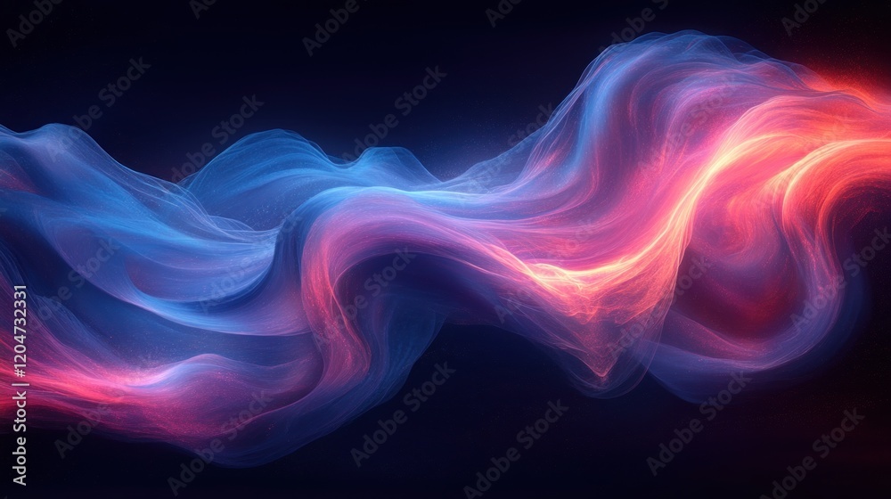Aufkleber Dynamic Motion in AI Analysis of Big Data with Neural Networks and Machine Learning