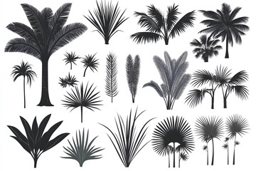 palm tree silhouettes