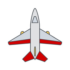 Minimalistic Airplane Modern Fighter Jet Vector Design.