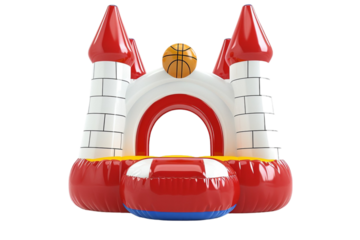 Bounceland Castle Daydreamer Inflatable Isolated on Transparent Background
