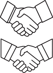 isolated  handshake icon, handshake icon Vector , handshake Silhouette,color handshake symbol, handshake  icon set, black handshake  icon, handshake  for logo, handshake  Vector illustration, Vector G