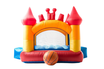 Bounceland Castle Daydreamer Inflatable Isolated on Transparent Background
