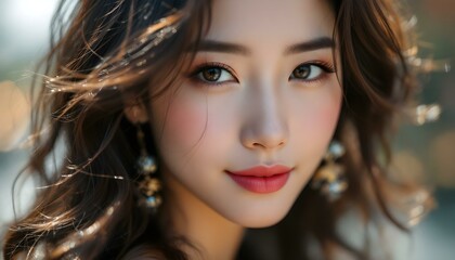 Fototapeta premium Portrait of an Asian Woman