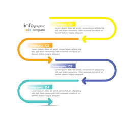 Vector infographic business template colorful design
