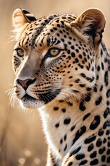 close up of leopard