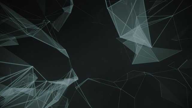 Web 3.0 Text Network Path Lines currency promotion intro. Abstract geometric background with connecting dots and lines. Digital technology and communication concept. stock illustration Backgrounds, Co