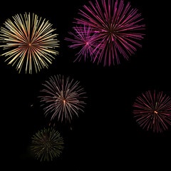 Obraz premium Abstract Radial Colorful Space Stars Nebula Lights Motion Speed Lines Black Background