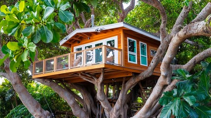 luxury treehouse in tropical paradise - sustainable living