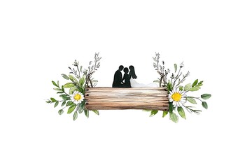 Valentine's day love celebration watercolor style romantic scene nature-inspired artistic view