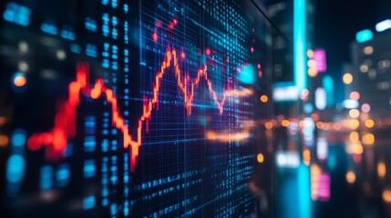Obraz premium Concept of uncertainty and volatility in the market