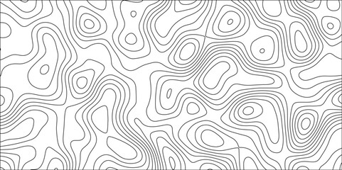 Topographic canyon geometric map relief texture with curved layers and shadow. abstract White background with a beautiful pattern, Topographic contour lines vector map seamless pattern vector.