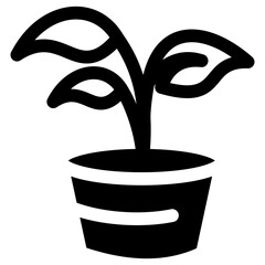 Plant glyph icon