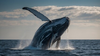 Fototapeta premium dolphin jumping out of the water