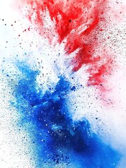 A Festive Display of Blue, White, and Red