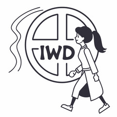 Happy Woman's Day Vector Illustration