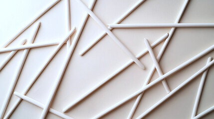 Minimalist abstract art with geometric lines on beige, clean and professional aesthetic