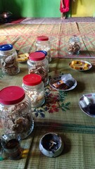 Food served to guests at a wedding event 