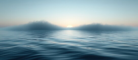 Fototapeta premium Aqua Mint Water Ripples Abstract Background Summer Banner